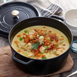 La Cocotte rund gryte 28 cm 6,7L svart