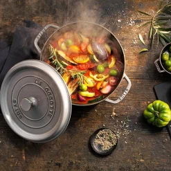 La Cocotte rund gryte 24 cm 3,8L grå