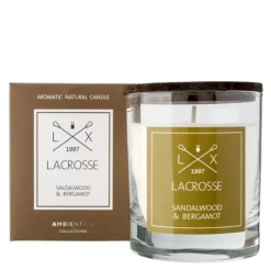 Lacrosse duftlys 200g sandalwood & bergamot
