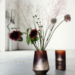 Lana vase 25 cm brun/gull