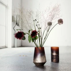 Lana vase 26 cm brun/gull