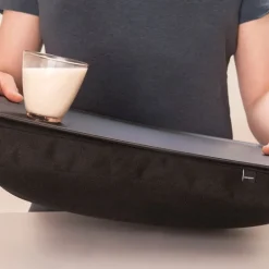 Laptray knebrett anti-slip 46x38 cm svart