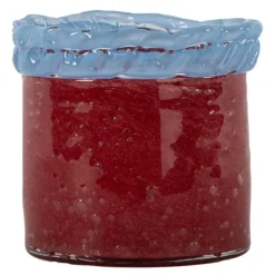 Lara lykt ekstra liten 10x10 cm vinrød