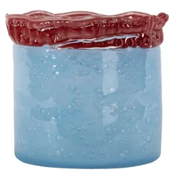 Lara lykt medium 15x15 cm lys blå