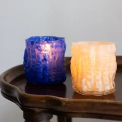 Lara lysholder 10 cm beige