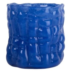 Lara lysholder 10 cm blå