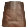 Leather forkle kort 65x40 cm brun