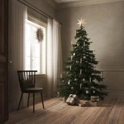 LED juletrelys 1,2 x 13 cm 6 stk hvit