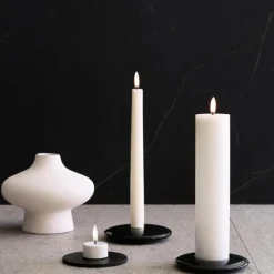 LED kertelys 1,3x13,8 cm 2 stk hvit