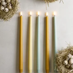 LED Kronelys 2,3x32 cm 2 stk lys gul