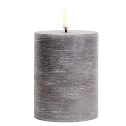 LED kubbelys 20 cm grå