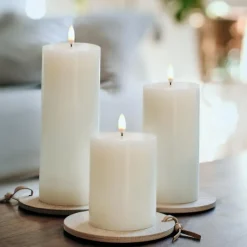 LED kubbelys 15x7,8 cm ivory