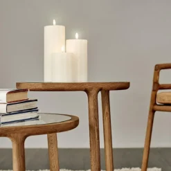 LED kubbelys 22x5,8 cm ivory