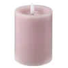 LED kubbelys 7,5x10 cm pastel rose