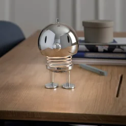 LED lampe stor 15 cm chrome