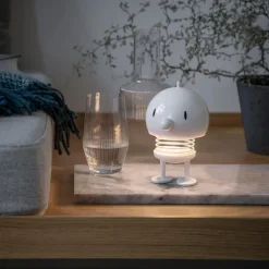 LED lampe stor 15 cm hvit