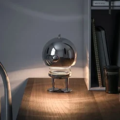 LED lampe XL 23 cm chrome