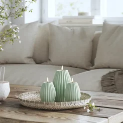 LED rillelys 10 x 15 cm salvie grønn