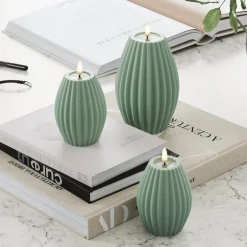 LED rillelys 10 x 15 cm salvie grønn