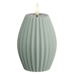 LED rillelys 7,5 x 10 cm salvie grønn