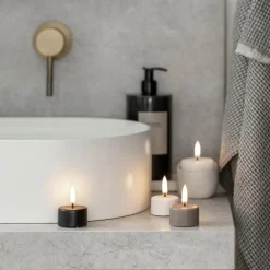 LED telys 3,9x2,1 cm hvit