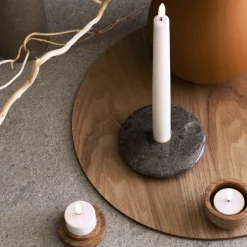 LED telys 3,9x2,1 cm hvit