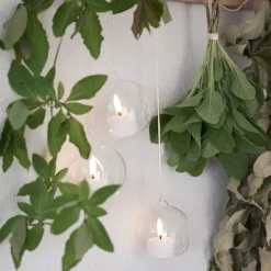 LED telys 3,9x2,1 cm hvit