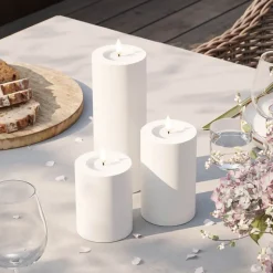 LED utendørs kubbelys 5 x 7,5 cm hvit