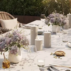 LED utendørs kubbelys 5 x 7,5 cm sand