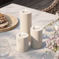 LED utendørs kubbelys 5 x 7,5 cm sand