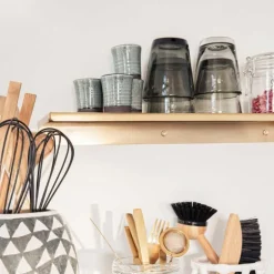 Ledge hylle 43 cm messing