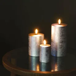 LED-lys 15x8 cm sølv