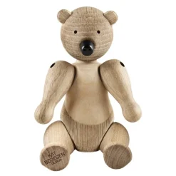 Liliput bjørn 9,5 cm eik/lønn