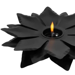 Lilje bordlykt 50 cm svart