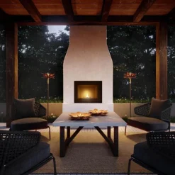 Lilje lys 50 cm kobber