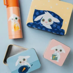 Lille kanin matboks 8x10 cm gul