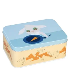 Lille kanin matboks 6x10x14 cm blå