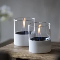 Lilly bordlykt 10 cm 2 stk hvit