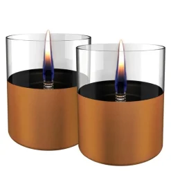 Lilly bordlykt 10 cm 2 stk kobber