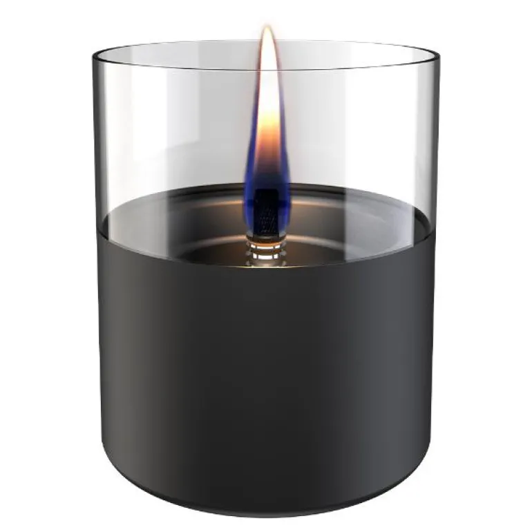 Lilly lykt 10cm svart/klar