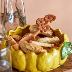 Limone skål 21 cm gul