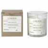 Linden duftlys 7,4 cm hvit