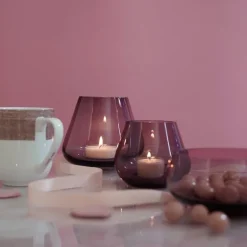 Linen rosa sløyfe krus 35 cl