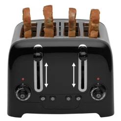 Lite brødrister 4 skiver svart