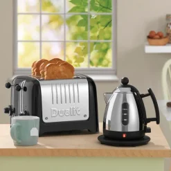 Lite vannkoker mini 1L svart/sølv