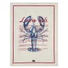 Lobster roll kjøkkenhåndkle 70x50 cm hvit/rød