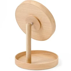 Look sminkespeil med fot 25 cm eik