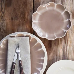 Lotus asjett 22 cm brun