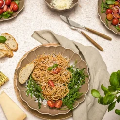 Lotus pastatallerken 21,5 cm brun