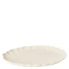 Lotus serveringsfat 41x30,5 cm krem